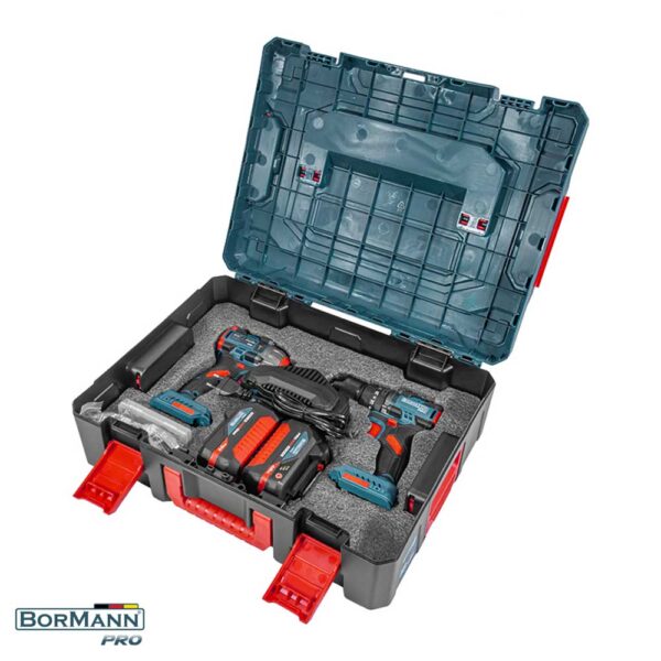 Bormann PRO BBP5431X44T2CA Сет Батериска Ударна Дупчалка и Ударна Шрафилица
