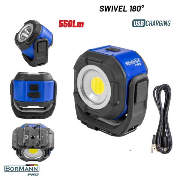 Bormann-BPR6016-9 Bormann PRO BPR6016 550 lm LED Батериска Светилка