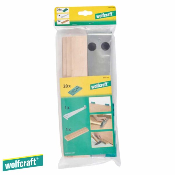 Wolfcraft Сет за местење ламинат и дизајн подови 22 парчиња