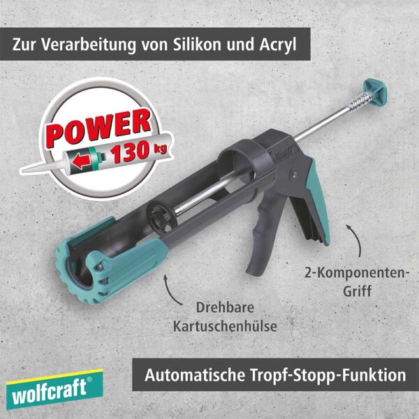 Wolfcraft MG 200 ERGO Пиштол за силикон