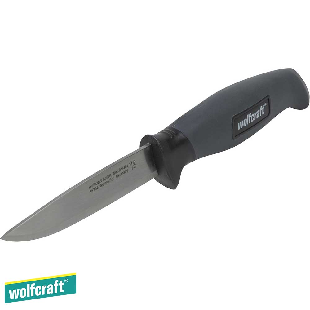 Wolfcraft Нож со назабено сечило 95mm во футрола