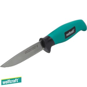 Wolfcraft Нож со мазно сечило 95mm во футрола