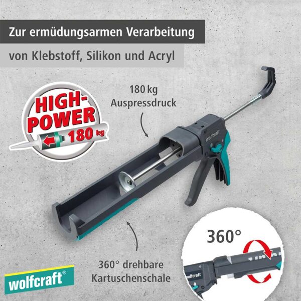 Wolfcraft MG 400 ERGO Пиштол за силикон