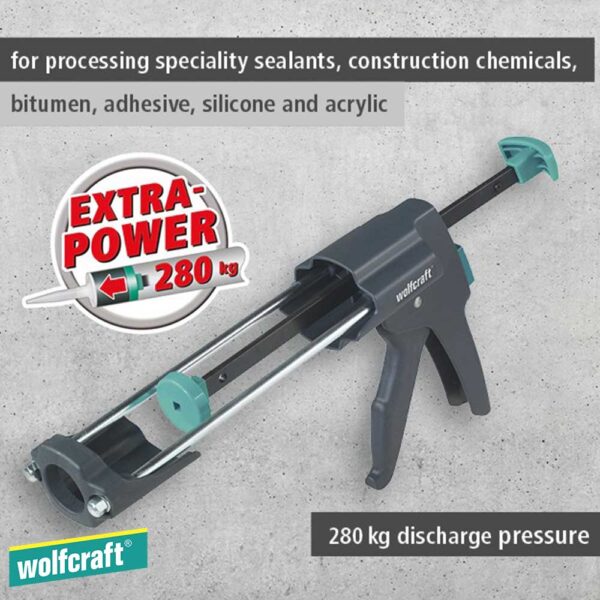 Wolfcraft MG 600 PRO Професионален пиштол за силикон