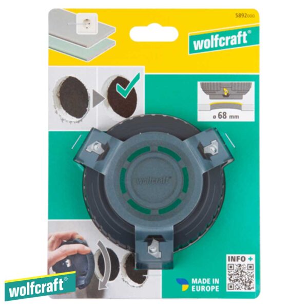 Wolfcraft Отстранувач на рабови за гипс картон Ø 68 mm