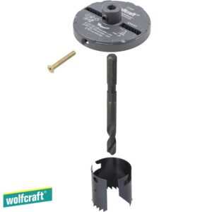 Wolfcraft Круна за дрво и гипс-картон 7 делна Ø 25-62 mm
