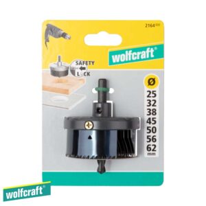 Wolfcraft Круна за дрво и гипс-картон 7 делна Ø 25-62 mm