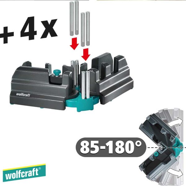 Wolfcraft Шаблон за сечење под агол 85 - 180° - 100 mm