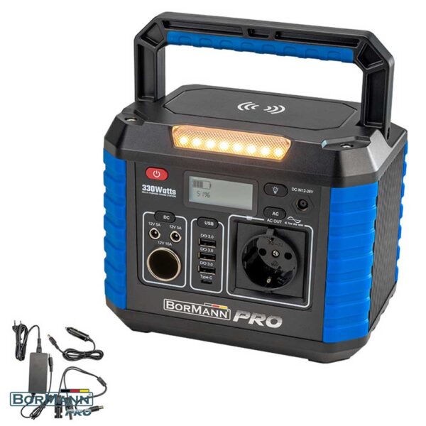 BORMANN PRO BBC5010 Напонска станица + BBC5011 Соларен панел 60 W