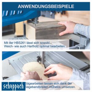 Scheppach HBS261 вертикална лентеста пила – бансек