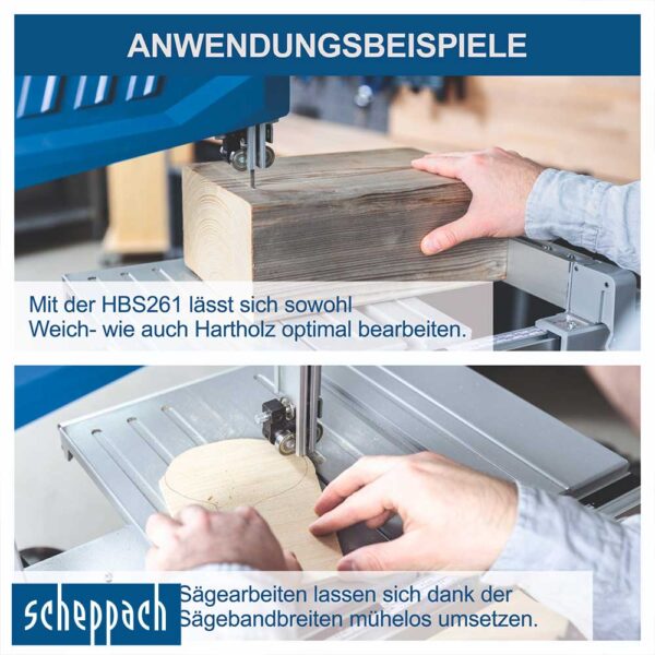 Scheppach HBS261 вертикална лентеста пила – бансек