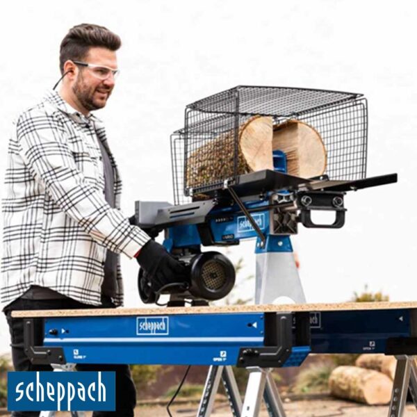 Scheppach HL760L хоризонтален цепач за дрва