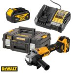 DEWALT DCG407M2T 18V XR Аголна брусилка 125mm со 2×4Ah и TSTAK