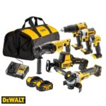 DEWALT DCK607M2 18V XR Сет од 6 алати со 2×4Ah батерии во торба