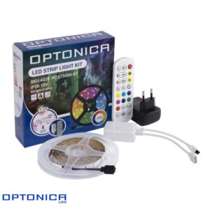 OPTONICA RGB LED лента сет 5 m со Bluetooth Music контролер