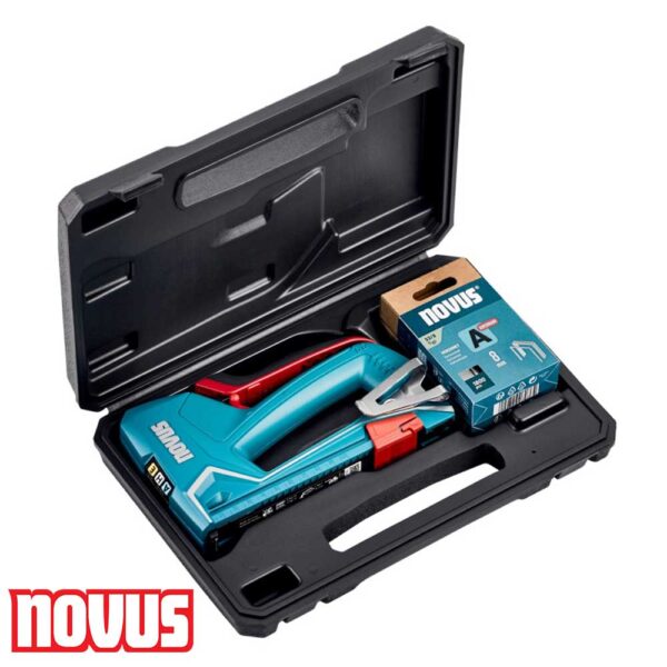 NOVUS J-50 Професионална рачна хефталка сет во куфер