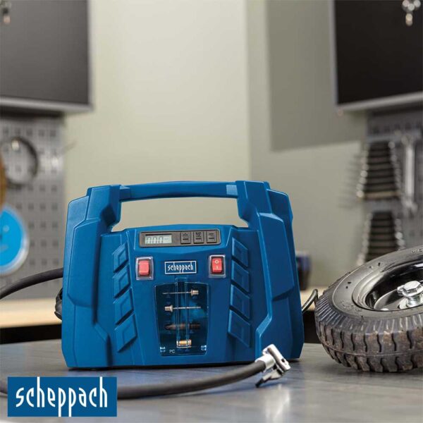 Scheppach Air Force 5 мобилен компресор 12V / 230V 150W