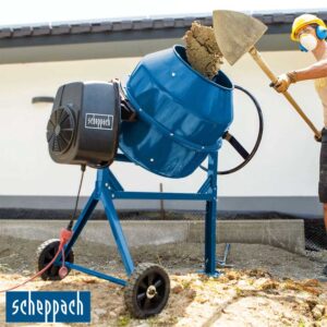 Scheppach MIX180 180 L мешалка за бетон 800W